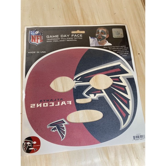 NFL Pick your Team Game Day Super Fan Face Mask Temporary Tattoo Chiefs Colts - Picture 4 of 14